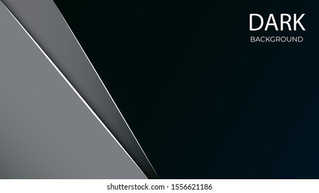 Abstract Modern Gradient Black Template Design of Decoration Background. Use for Poster, Artwork, Ad, Banner, Presentation, Cover Design. Illustration Vector EPS10