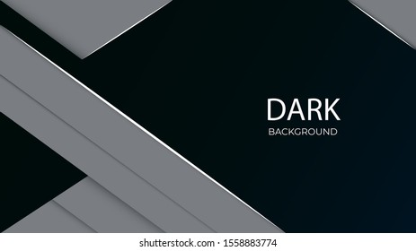 Abstract Modern Gradient Black Template Design of Decoration Background. Use for Poster, Artwork, Ad, Banner, Presentation, Cover Design. Illustration Vector EPS10