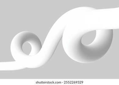 Abstrato Gradiente Moderno Ondas de Fluidos preto e branco. Traçados em espiral fluindo Line Art , efeito de linha 3d 