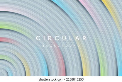 Abstract modern gradient circles layers background