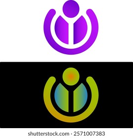 Abstract Modern Gradient Color Logo Design 