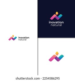 abstract modern gradient and colorful logo