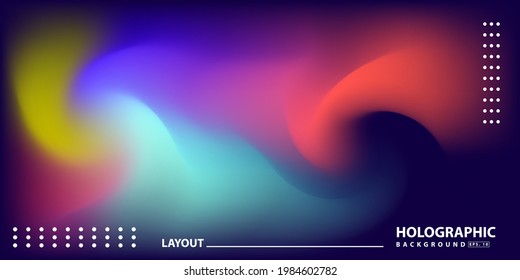 Abstract Modern gradient Hologram Background