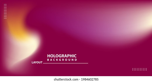 Abstract Modern gradient Hologram Background
