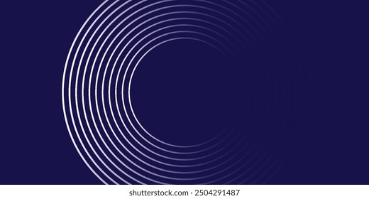 Abstract modern gradient horizontal template background. Trendy bright circle lines creative design. Minimal style graphic elements. Suit for poster, cover, banner, flyer, brochure