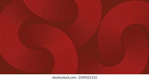 Fondo de Plantilla Horizontal de gradiente moderno Abstractas. Líneas de círculo brillantes de moda diseño creativo. Elementos gráficos de estilo minimalista. Traje para el cartel, cubierta, Anuncio, volante, folleto