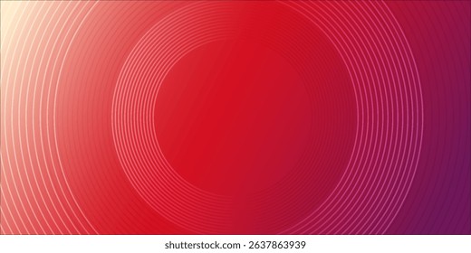 Abstract modern gradient horizontal template background. Trendy bright circle lines creative design. Minimal style graphic elements. Suit for poster, cover, banner, flyer, brochure, presentation
