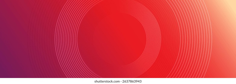 Abstract modern gradient horizontal template background. Trendy bright circle lines creative design. Minimal style graphic elements. Suit for poster, cover, banner, flyer, brochure, presentation