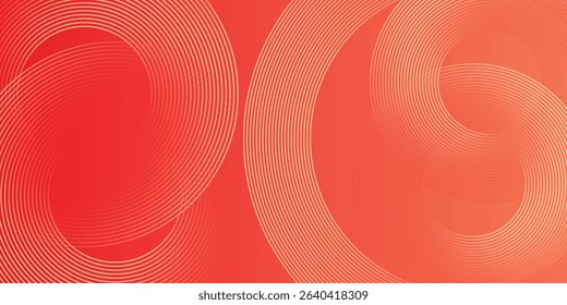 Abstract modern gradient horizontal template background. Trendy bright circle lines creative design. Minimal style graphic elements. Suit for poster, cover, banner, flyer, brochure, presentation