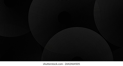 Abstract modern gradient horizontal template background. Trendy bright circle lines creative design. Minimal style graphic elements. Suit for poster, cover, banner, flyer, brochure, presentation