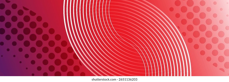 Abstract modern gradient horizontal template background. Trendy bright circle dot creative design. Minimal style graphic elements. Suit for poster, cover, banner, flyer, brochure, presentation