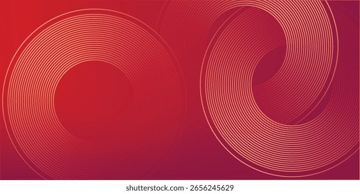 Abstract modern gradient horizontal template background. Trendy bright circle lines creative design. Minimal style graphic elements. vector ilustration.