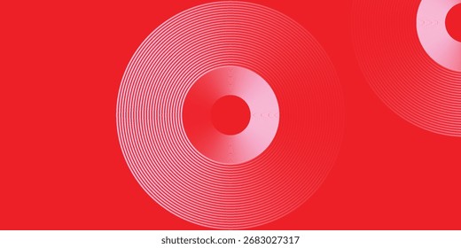 Fondo de Plantilla Horizontal de gradiente moderno Abstractas. Líneas de círculo brillantes de moda diseño creativo. Elementos gráficos de estilo mínimo