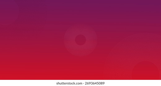 Abstract modern gradient horizontal template background. Trendy bright circle lines creative design. Minimal style graphic elements. 