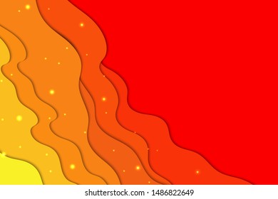 Abstract modern graphic background. Dynamical colored waves. Flowing liquid shapes. Background with color waves. Abstract wavy color paper background.