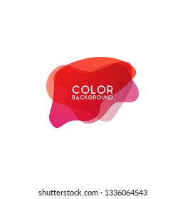 Abstract modern graphic design element. Colorful gradient with liquid shapes. Template for logo, flyer, presentation, banner, poster or other creatives art.