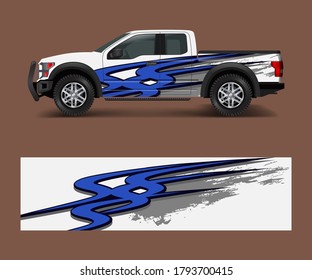 Abstract modern graphic design for truck and vehicle wrap and branding stickers