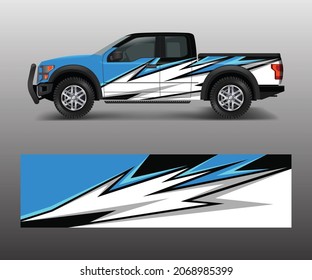 Abstract modern graphic design for truck and vehicle wrap and branding stickers