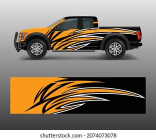 Abstract modern graphic design for truck and vehicle wrap and branding stickers