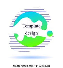 Abstract modern graphic element, color gradient for elegant design,vector isolated on white background