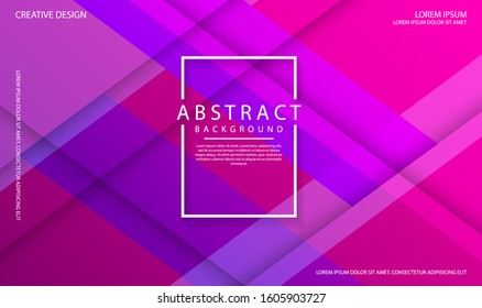 Abstract modern graphic element. Dynamic colored square shapes. Futuristic style design for poster, flyer, brochure etc. Colorful geometric background with mixing purple and pink for landing page