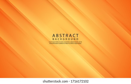 Abstract modern graphic element. Dynamic colored diagonal shapes. Futuristic style design for poster, flyer, brochure etc. Minimal geometric background with orange color for landing page