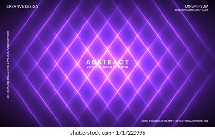 Abstract modern graphic element. Dynamic colored stripes shapes. Futuristic style design elements for poster, flyer, brochure etc. Minimal geometric background with purple color for landing page