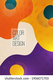 Abstraktes modernes Grafikelement. Dynamische Formen und Wellen. Banner mit fließenden flüssigen Formen. Vorlage für die Landung von Seite Design oder Website-Hintergrund. Vektorgrafik
