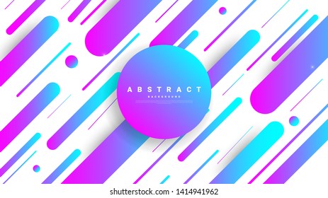 Abstract modern graphic element. Dynamical colored forms and waves. Gradient abstract banner with flowing liquid shapes. Template for the design of a website landing page, poster, or presentation. 