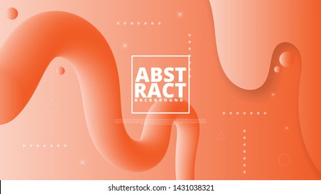 Abstract modern graphic element. Dynamical colored forms and waves. Gradient abstract banner with flowing liquid shapes. Template for the design of a website landing page or background.