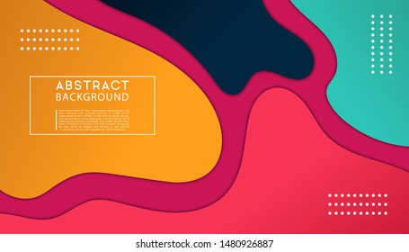 Abstract modern graphic element. Dynamical colored forms. Gradient abstract with flowing liquid shapes. trendy color drawing. Template for the design of a website landing page or background