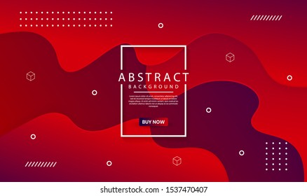 Abstract modern graphic element. Dynamical colored forms and waves. Futuristic design poster and banner. Colorful geometric background with mixing red and purple color for landing page.