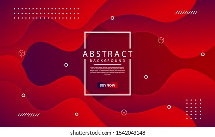 Abstract modern graphic element. Dynamical colored forms and waves. Futuristic design poster and banner. Colorful geometric background with mixing red and purple color for landing page.