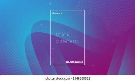 Abstract modern graphic element. Dynamical colored forms and waves. Gradient abstract banner with flowing liquid shapes. Template for the design of a website landing page or background.