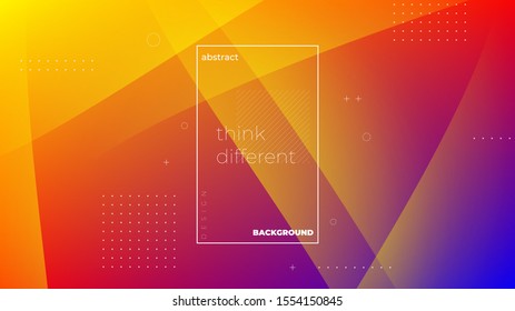 Abstract modern graphic element. Dynamical colored forms and waves. Gradient abstract banner with flowing liquid shapes. Template for the design of a website landing page or background.