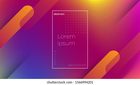 Abstract modern graphic element. Dynamical colored forms and waves. Gradient abstract banner with flowing liquid shapes. Template for the design of a website landing page or background.