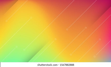 Abstract modern graphic element. Dynamical colored forms and waves. Gradient abstract banner with flowing liquid shapes. Template for the design of a website landing page or background.