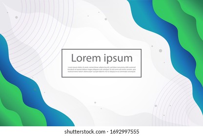 Abstract modern graphic element. Dynamical colored forms and waves.