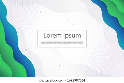Abstract modern graphic element. Dynamical colored forms and waves.