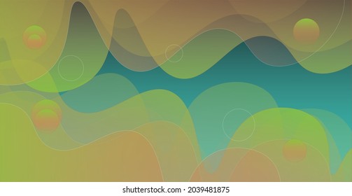 Abstract modern graphic element. Dynamical colored forms and waves. Gradient abstract banner with flowing liquid shapes. Template for the design of a website landing page or background