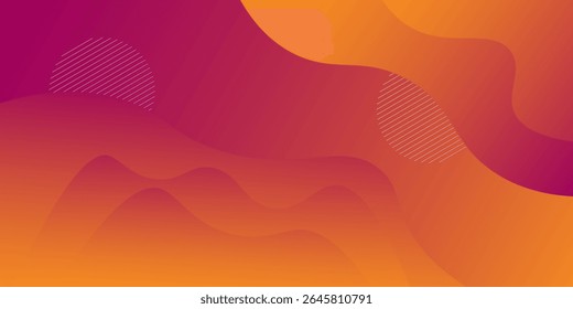 Abstract modern graphic element. Dynamical colored forms and waves. Gradient abstract banner with flowing liquid shapes, vector illustration