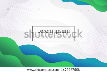 Abstract modern graphic element. Dynamical colored forms and waves.