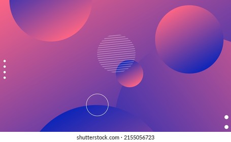 Abstract modern graphic element. Geometric wallpaper with circle. Dynamic shapes composition and elements. Trendy and modern gradient background color. Eps10 Vector Illustration 