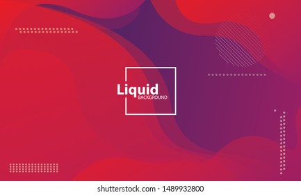 Abstract modern graphic element. Gradient abstract banner with flowing liquid shapes. Fluid shapes composition. Abstract background. Template for the design of a website landing page or background.