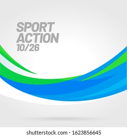 Abstract modern graphic element. Layout design with dynamical colored forms and line. Template for event, tournament, championship or presentation. Sport background.