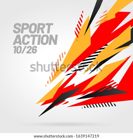 Abstract modern graphic element. Layout design with dynamical colored forms and line. Template for event, tournament, championship or presentation. Sport background.
