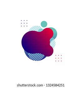 Abstract Modern Graphic Element, Liquid Background Design Vector