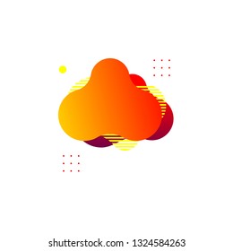 Abstract Modern Graphic Element, Liquid Background Design Vector