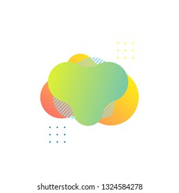 Abstract Modern Graphic Element, Liquid Background Design Vector