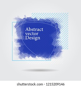 abstract modern graphic element. Splash Square